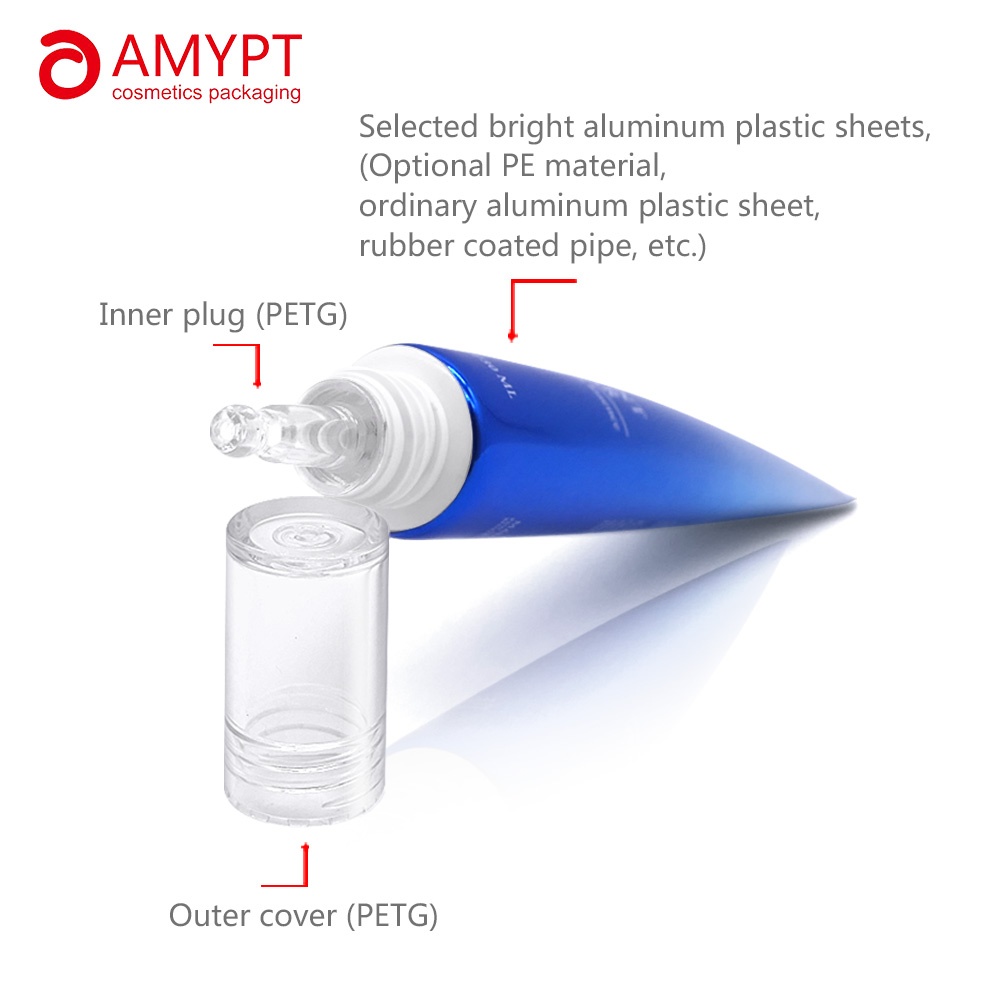 Leere kundenspezifische Kosmetikverpackungs-Augencremetube mit Pipette