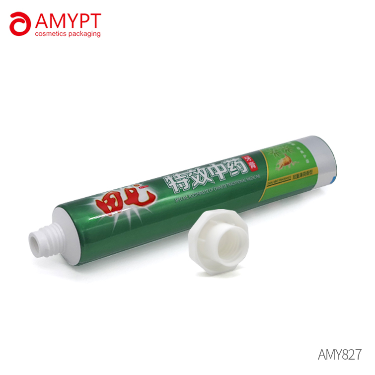 Aluminium-laminierte Tube, leere Zahnpasta-Tubenverpackung, weiche Kunststoff-Verpackungstube mit Flip-Top-Abdeckung