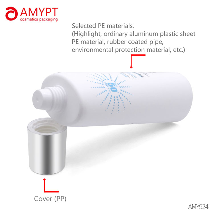 Ovale Tube aus kosmetischem Kunststoff