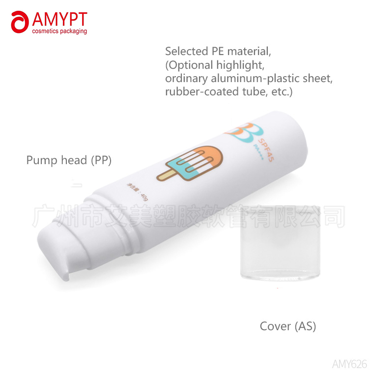 China Professional Cosmetic PE Pump Tube für Lotion